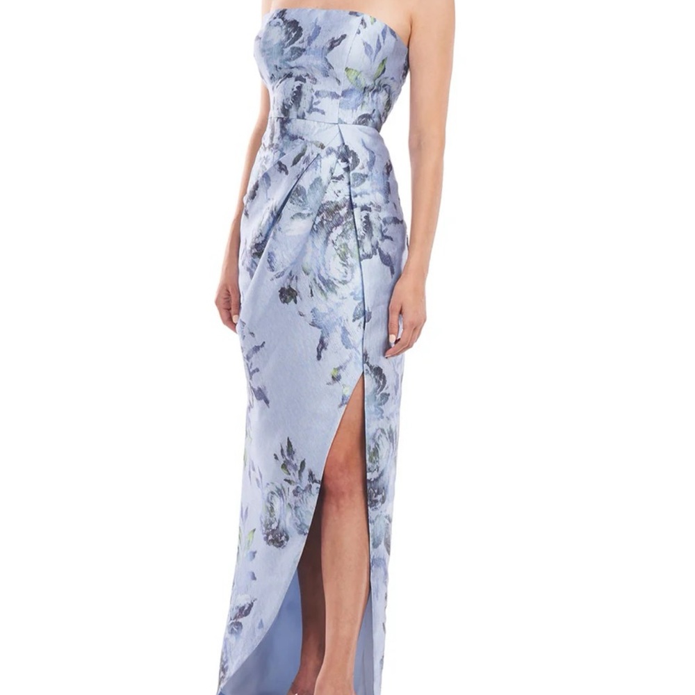 Kay Unger Bluebell Floral Chic Column Gown Size 6